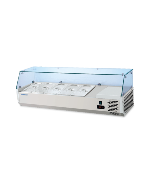 VRX-1200 Compact Countertop Saladette Deck (5 GN 1/4 Pans)