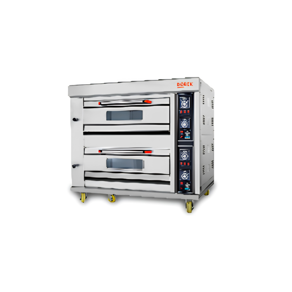 Dorek DEPO-2D4T 2 Decks 4 Trays Commercial Electric Pizza Oven with Stone (13.2 kW)